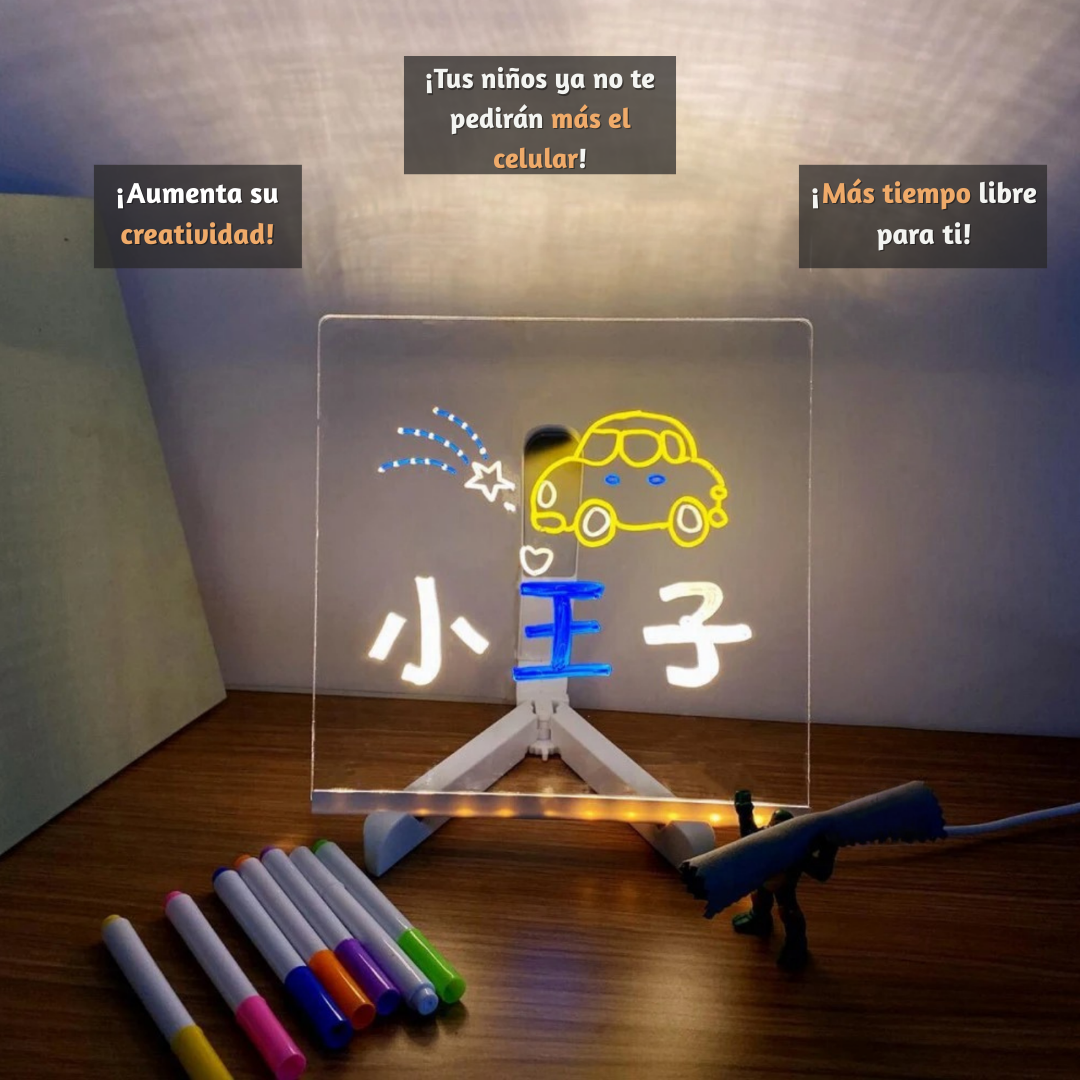Tableta de Dibujos Luminiscente Para Niños
