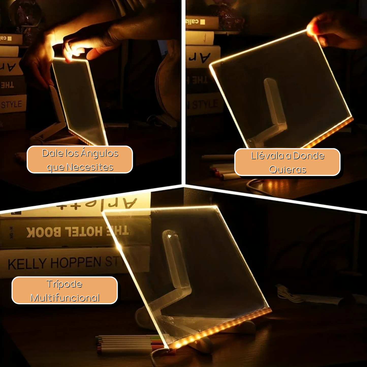 Pizarra de Dibujos Luminiscente Para Niños