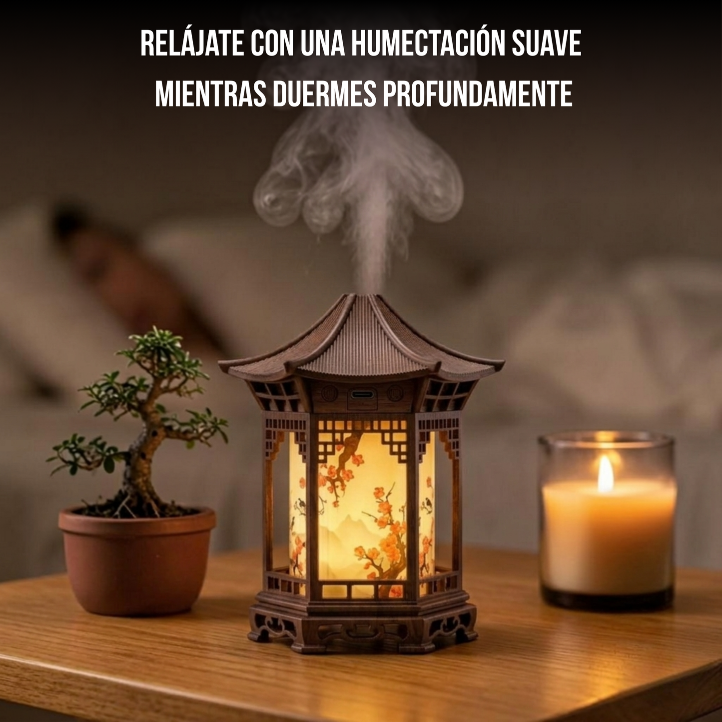 LumiZen Humidificador de Pabellón Asiático Zen 160 ML