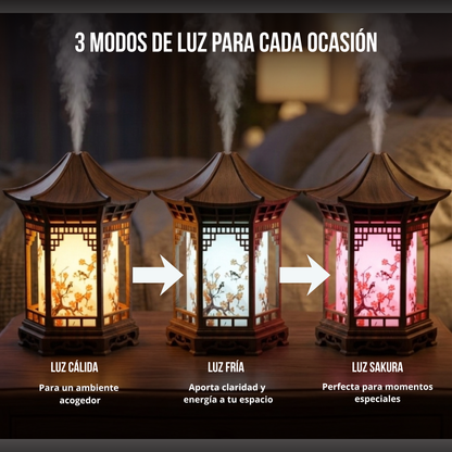 LumiZen Humidificador de Pabellón Asiático Zen 160 ML