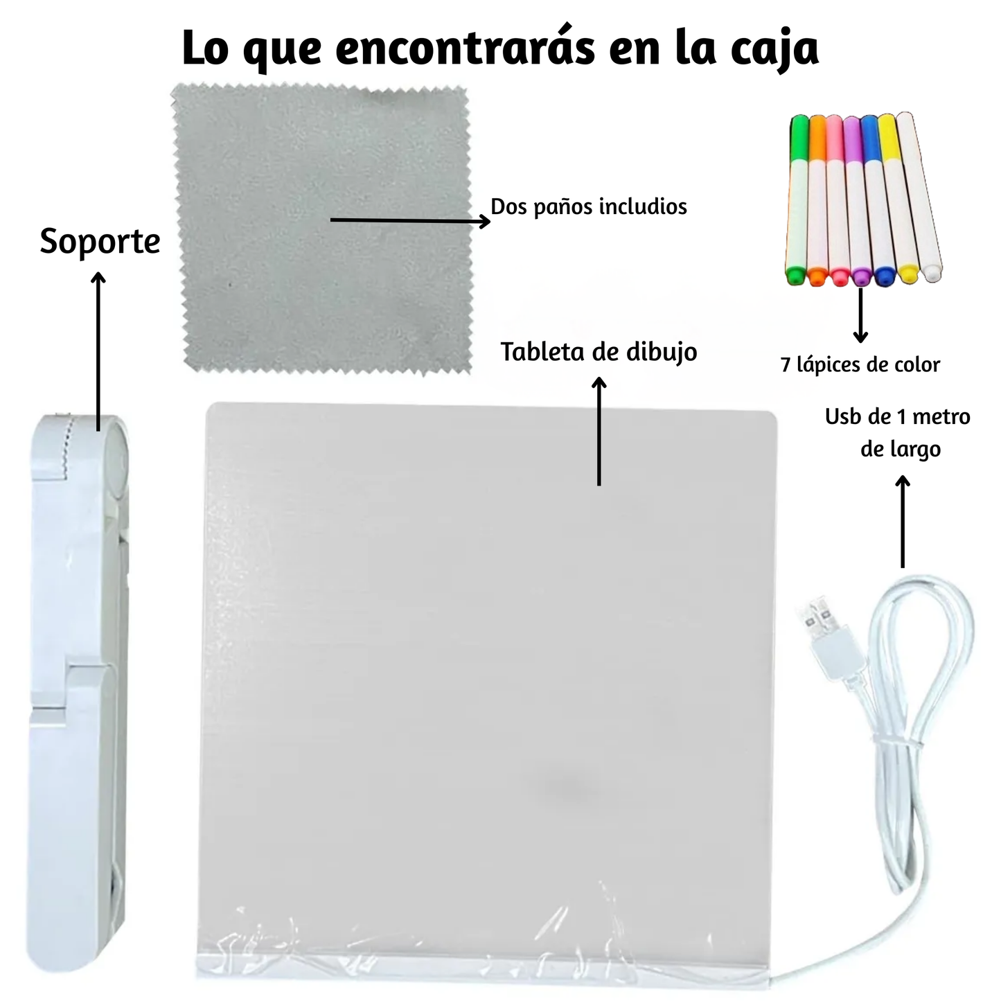 Tableta de Dibujos Luminiscente Para Niños