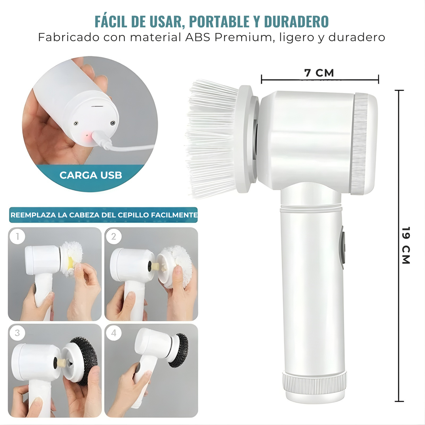 Cepillo de Limpieza Inalámbrico Multi Uso