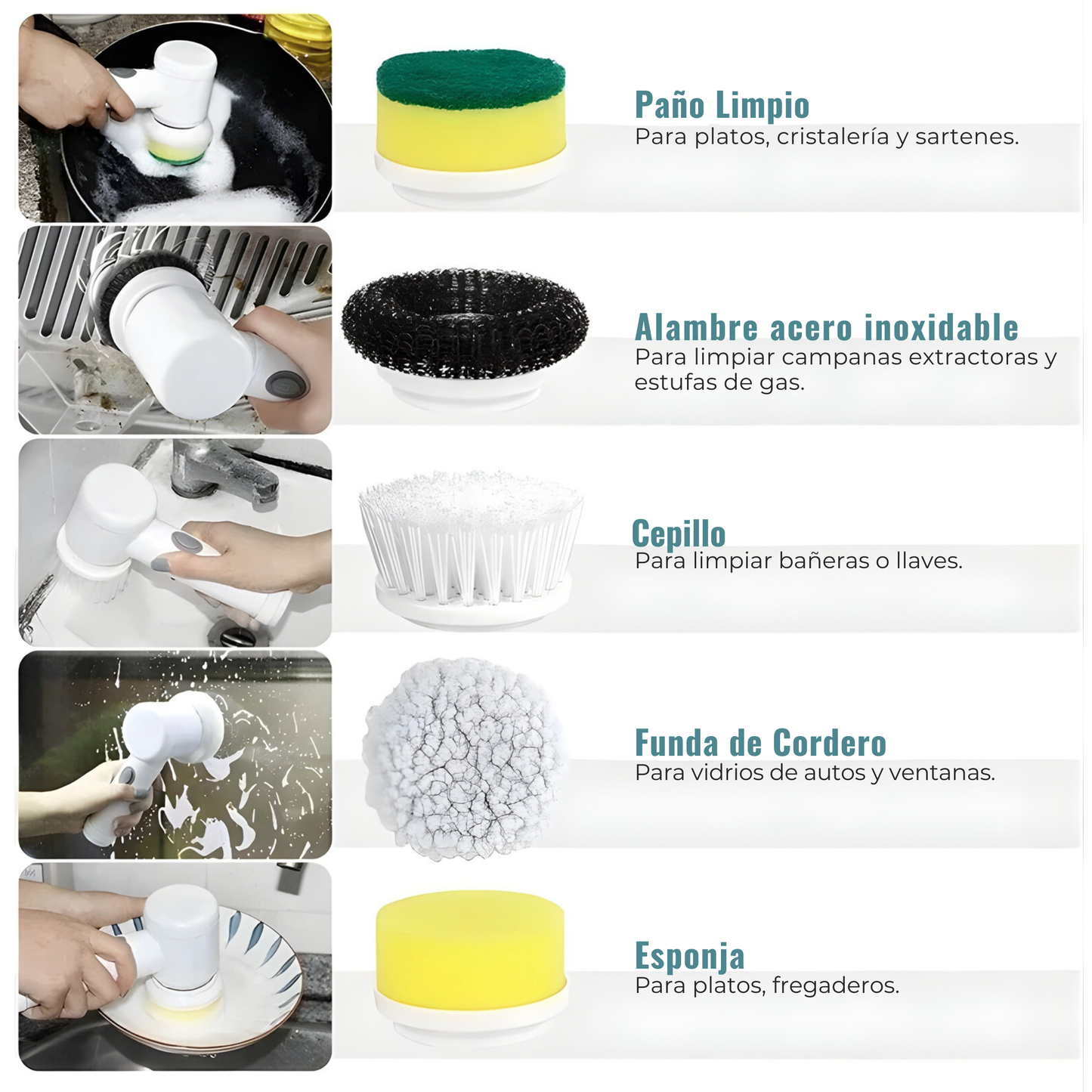 Cepillo de Limpieza Inalámbrico Multi Uso